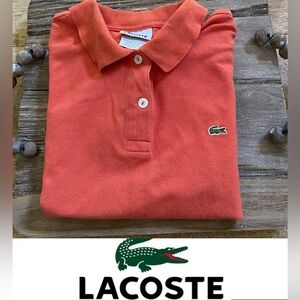 Vintage Lacoste Boy’s Eur 34/US (See Pics For Measurements) Orange Knit Polo